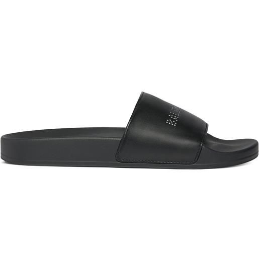 Balenciaga sandali slides con strass - nero