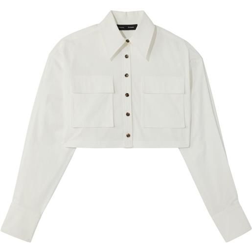 Proenza Schouler camicia crop - bianco