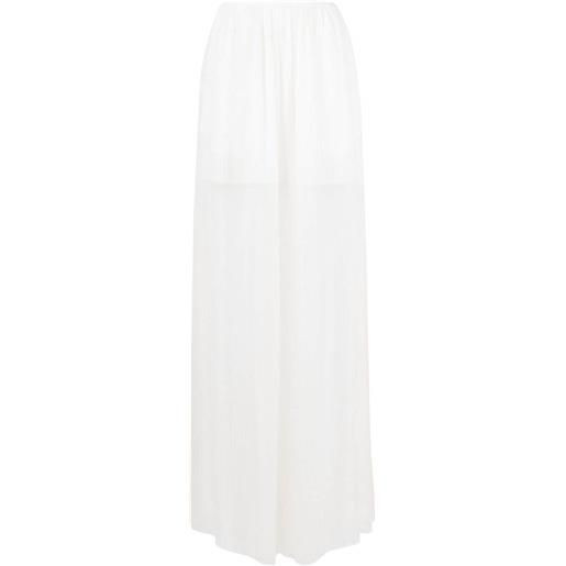 Rochas pantaloni con vita elasticizzata - bianco