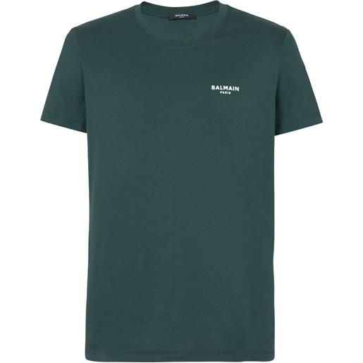 Balmain t-shirt con stampa - verde