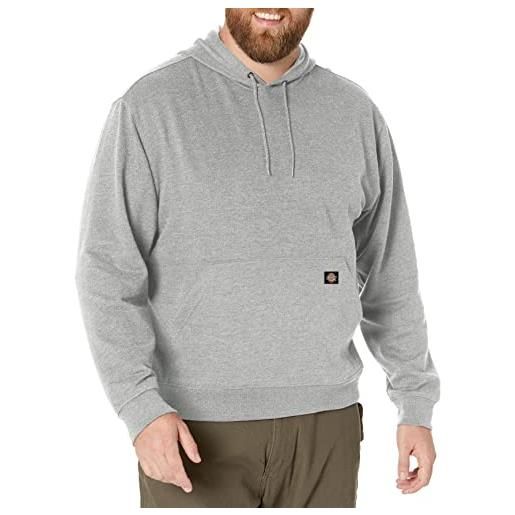 Dickies uomo, felpa in pile con cappuccio midweight, vestibilità regular, heather grey, 3xl