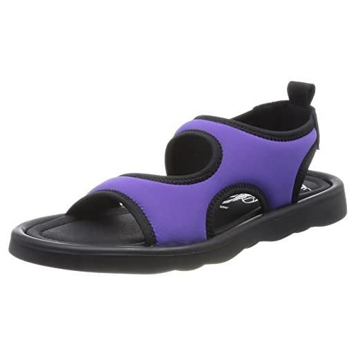 Fly London treq930fly, sandali donna, viola nero, 36 eu