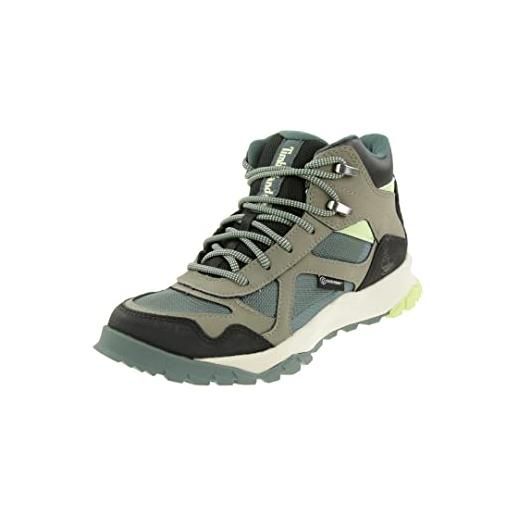 Timberland lincoln peak lite mid f/l wp, stivali donna, md grey lthr w blue, 41 eu