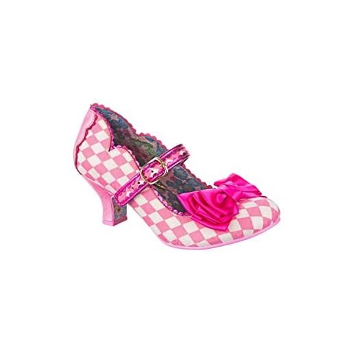 Irregular Choice brezza estiva, scarpe décolleté donna, rosa/bianco, 42 eu