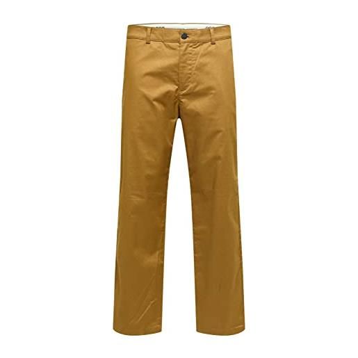 SELECTED HOMME slhloose-salford 220 flex pants w noos pantaloni, zaffiro scuro, 32w x 32l uomo