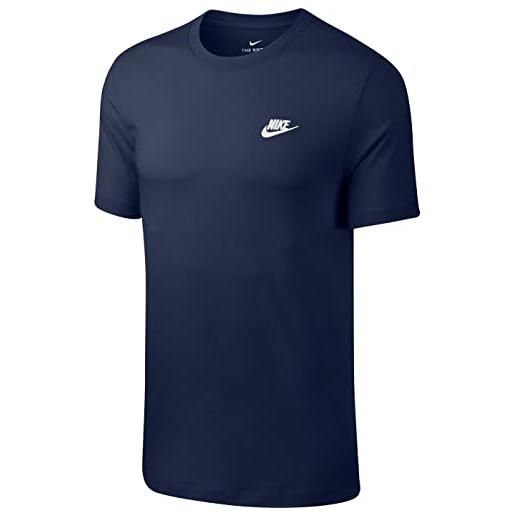 Nike club, t shirt uomo, blu (blue), l