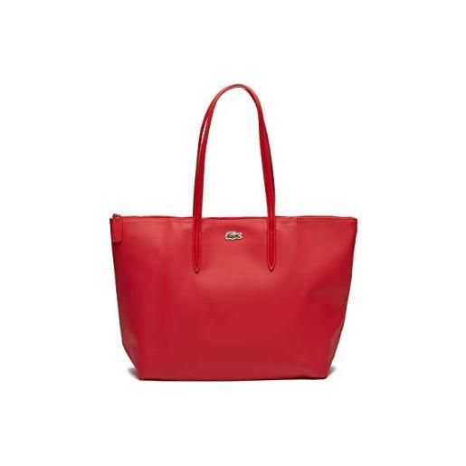 Lacoste l. 12.12 concept nf1888po, borsa a tracolla donna, rosso, taglia unica
