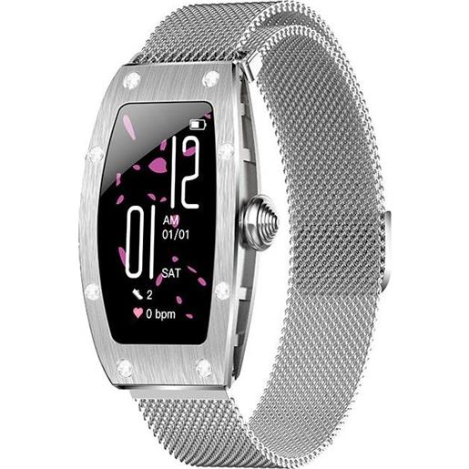 KUMI smartwatch kumi k18 ios/bluetooth per donna argento [ku-k18/sr]