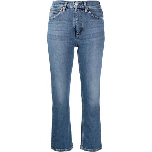 RE/DONE jeans dritti 70s crop - blu