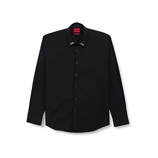 HUGO ermo camicia, black1, m uomini