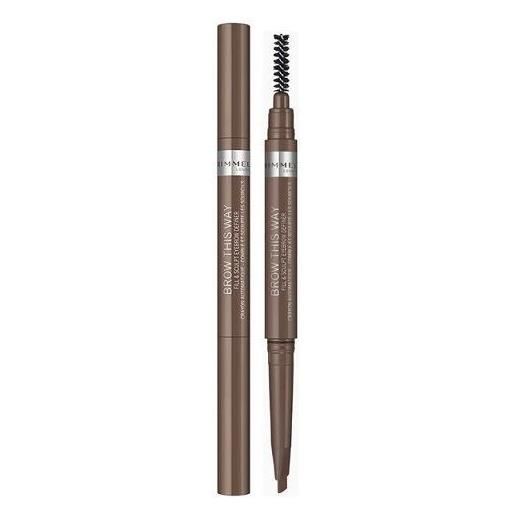 Rimmel brow this way - matita sopracciglia professionale n. 002 medium brown