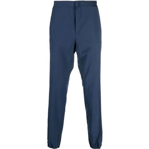 Zegna pantaloni con vita elasticizzata - blu