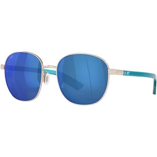 Costa egret mirrored polarized sunglasses oro blue mirror 580p/cat3 uomo