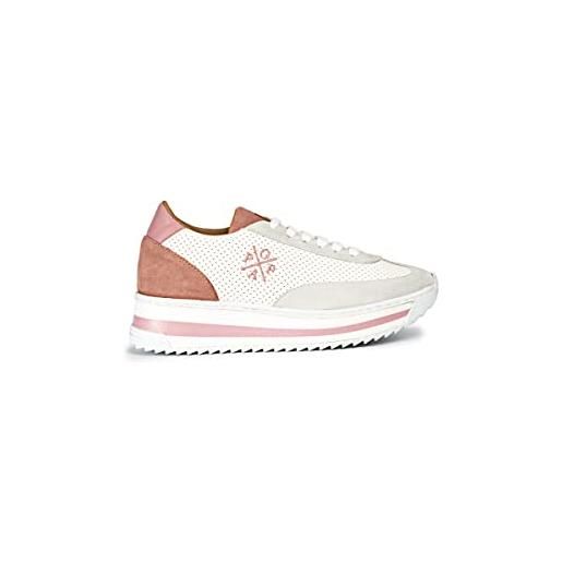 POPA sneaker valigia lines rosa serraje, scarpe da ginnastica donna, 38 eu