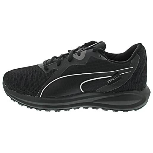 PUMA twitch runner ptx jr, scarpe da ginnastica, black white, 37.5 eu