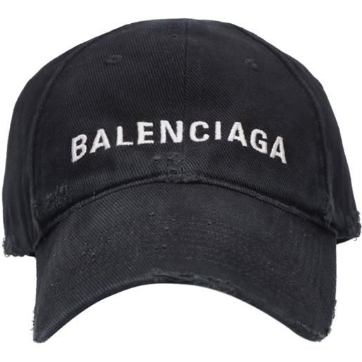 BALENCIAGA cappello in cotone con logo