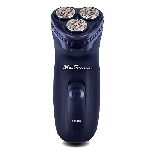 Ben Sherman shavers for men recheargable electric razor for men, cordless rotary electric shaver with pop-trimmer with powerful roataing heads