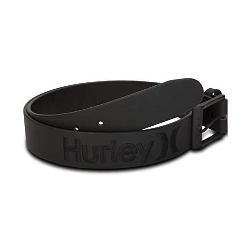 Hurley u one & only leather belt, giacche uomo, black, 1size
