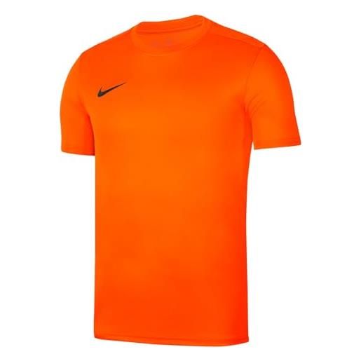 Nike y nk dry park vii jsy ss t-shirt, unisex bambini, safety orange/black, xl