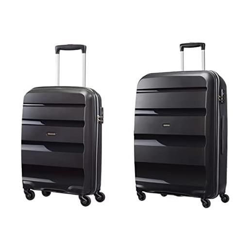 American Tourister bon air - spinner s, valigia, 55 cm, 31.5 l, nero (black) bon air dlx, trolley rigido 4 ruote unisex, nero (black), l 75cm-91l
