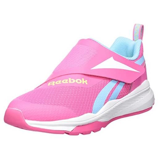 Reebok equal fit, sneaker, true pink/digital blue/solar acid yellow, 36.5 eu