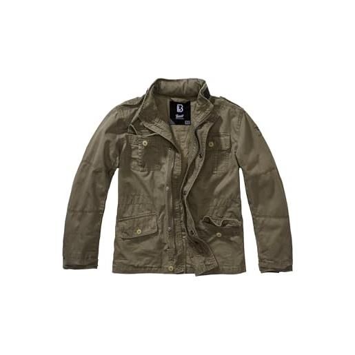 Brandit kids britannia jacket giacca, olive, 134 unisex-adulto