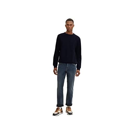 TOM TAILOR josh regular slim jeans, uomo, blu (used mid stone blue denim 10119), 30w / 30l