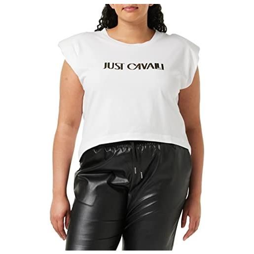 Just Cavalli t-shirt, 100 optical white, m donna