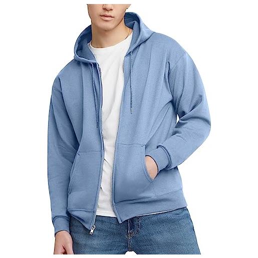 Hanes felpa con cappuccio, da uomo, opaca, rosso profondo, xl