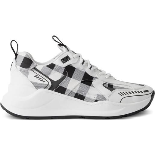 Burberry sneakers a quadri - bianco
