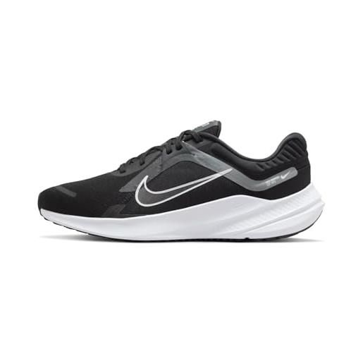 Nike quest 5, scarpe da correre uomo, nero (black/white-smoke grey-dk smoke grey), 42.5 eu