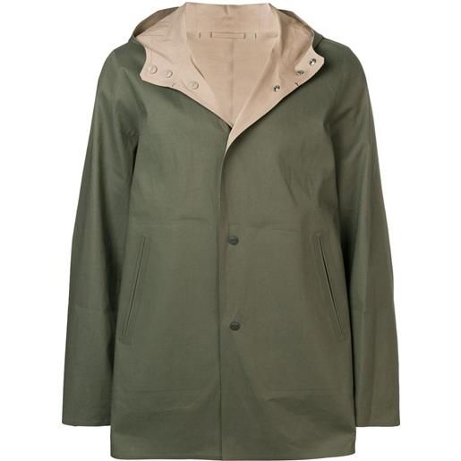 Herno cappotto con cappuccio reversibile - verde