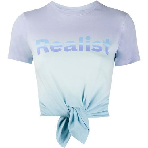 Rabanne t-shirt con fantasia tie dye - blu