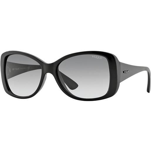Vogue vo2843s w44/11 | occhiali da sole graduati o non graduati | prova online | plastica | oversize, ovali / ellittici | nero | adrialenti