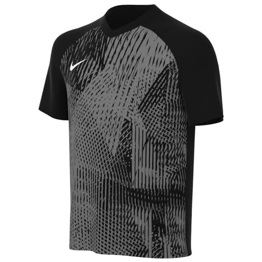 Nike unisex kids short-sleeve soccer jersey y nk df prcsn vi jsy ss, black/cool grey/white, dr0950-010, xs