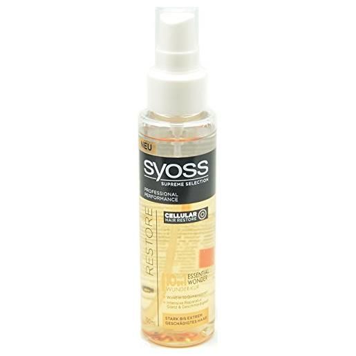 Syoss 3 x Syoss - supreme selection (restore 10 in1 miracolo kur essential wonder) - 100 ml/pezzi. 