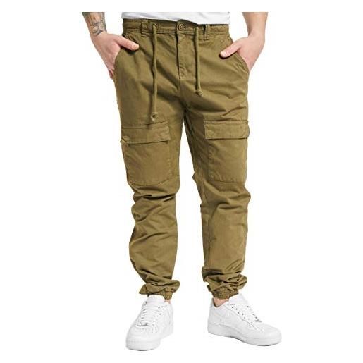 Urban Classics front pocket cargo hose jogging pants pantaloni eleganti, summerolive, 4xl uomo