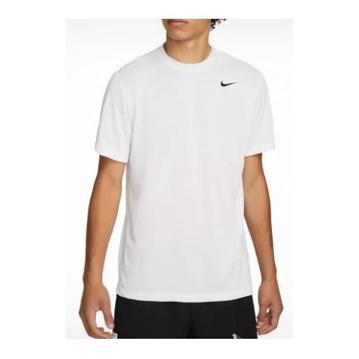 Nike m nk dri-fit tee rlgd reset t-shirt m/m bianca uomo