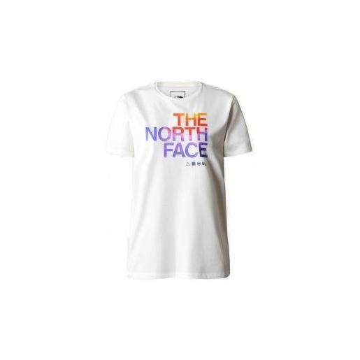 The North Face womens foundation graphic tee t-shirt m/m gardenia/white donna