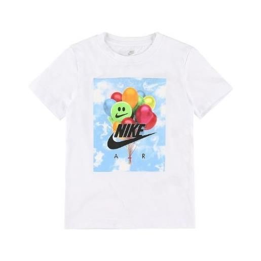Nike junior nike balloons ss tee white t-shirt m/m bianca stampa baby bimbo