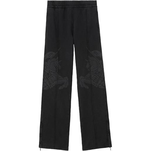 Burberry pantaloni sportivi con stampa - nero