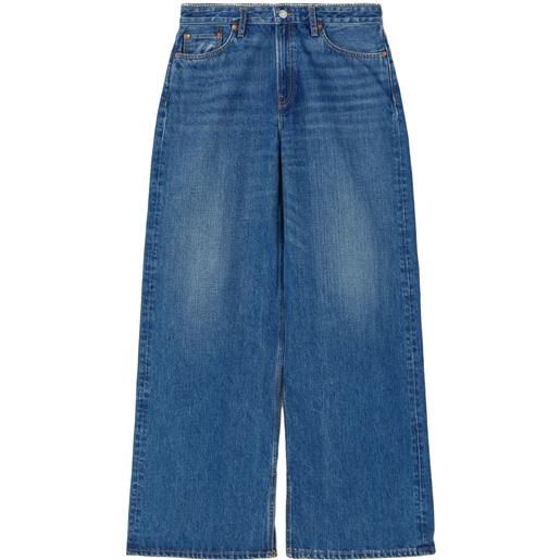 RE/DONE jeans a gamba ampia rider muse - blu