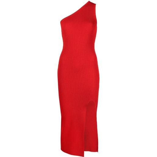 Michael Kors Collection abito monospalla asimmetrico - rosso
