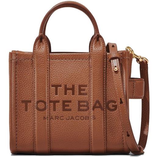 Marc Jacobs borsa the leather tote mini - marrone