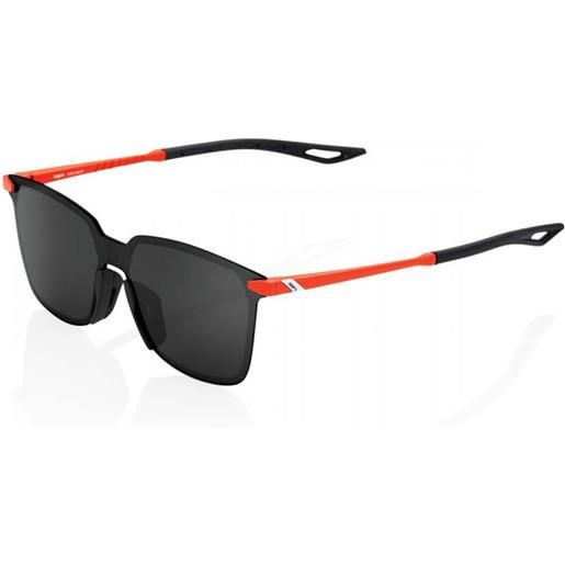 100percent legere square sunglasses trasparente matte oxyfire black mirror/cat3