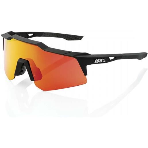 100percent speedcraft xs sunglasses nero hiper red multilayer/cat3