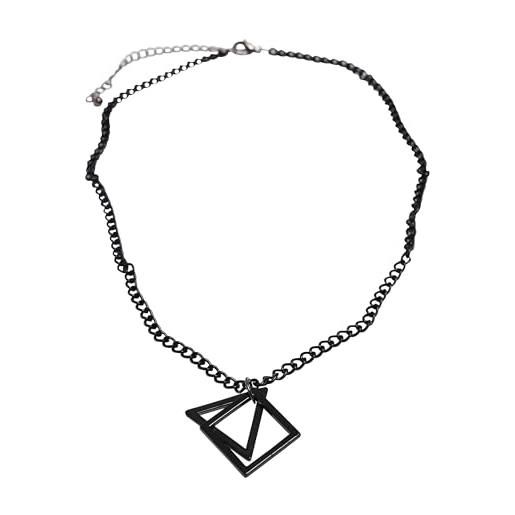 Urban Classics mercury layering necklace, collana, unisex - adulto, nero (black), taglia unica