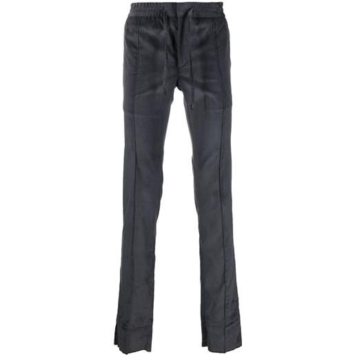 Brioni pantaloni con coulisse - grigio