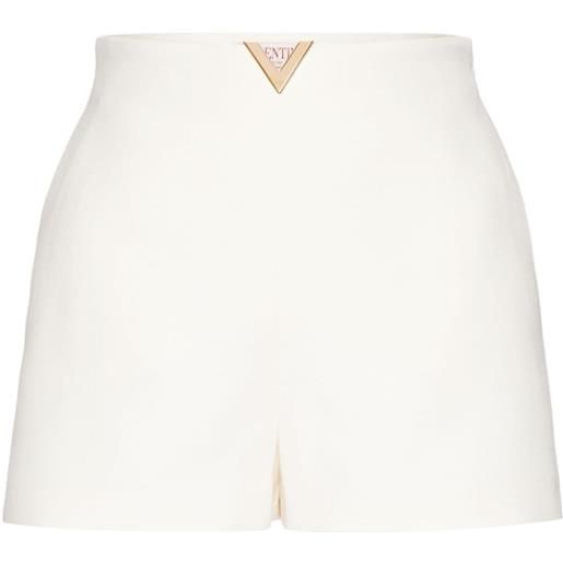 Valentino Garavani shorts crepe couture sartoriali - bianco