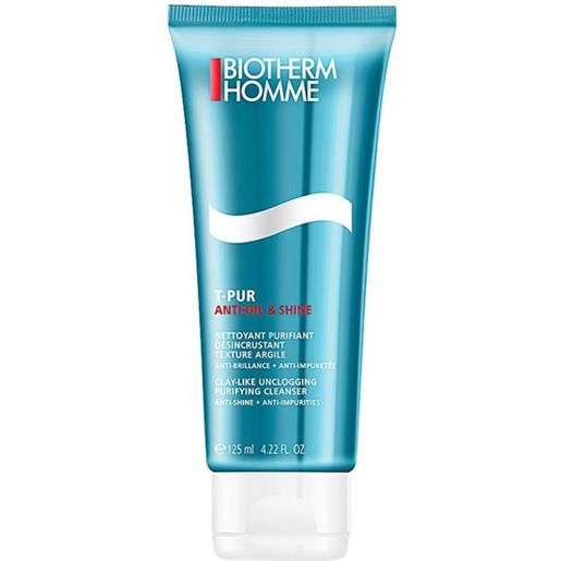 Biotherm Homme trattamenti viso uomo t-pur anti-oil & shine purifiying cleanser